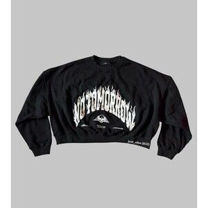 Civil Regime Burning Time Scarlett Crewneck No Tomorrow Women’s Size Large NWOT